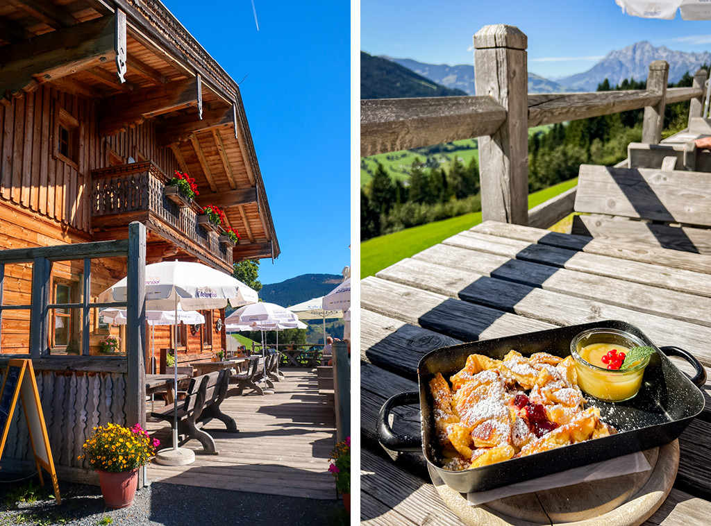 Kaiserschmarren von der Jausenstation Grammlergut in Maria Alm