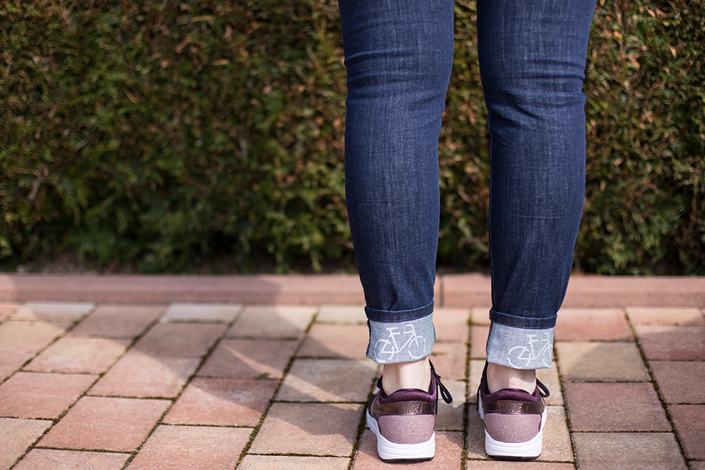 Alberto Jeans mit Reflektor Applikation